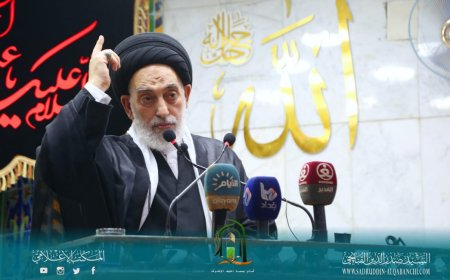 القبانجي خلال خطبة الجمعة : غزة تُباد وسط صمت عالمي.. والزيارة الأربعينية أعظم تحشّد بشري في التاريخ