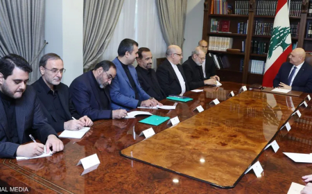 لاريجاني من بيروت: إيران ستقف مع لبنان "في كل الظروف"