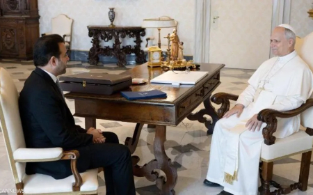 البابا لاون الرابع عشر يستقبل الأمين العام لمجلس حكماء المسلمين في الفاتيكان