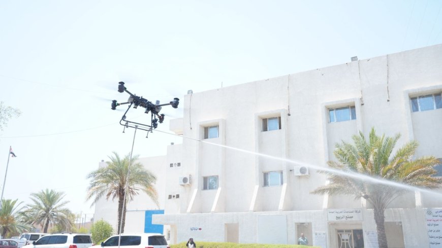 الدفاع المدني يعتمد الدرونز لإخماد حرائق الأبنية الشاهقة