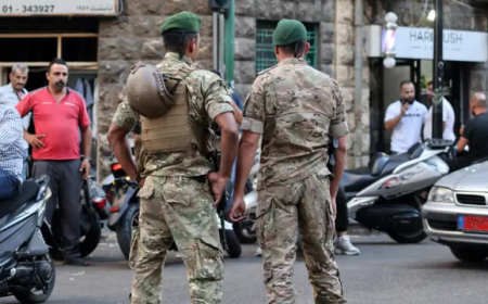 انتشار واسع للجيش اللبناني في بيروت قبيل جلسة الحكومة حول نزع السلاح