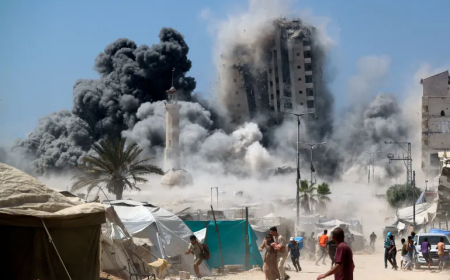 67 شهيدًا في هجمات إسرائيلية عنيفة على غزة.. وتدمير برج السوسي السكني