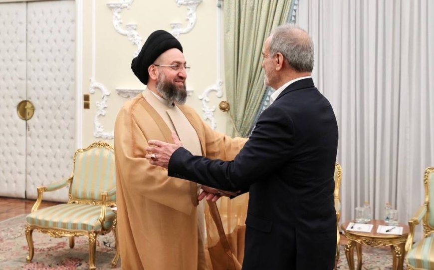 عمار الحكيم يلتقي الرئيس الإيراني مسعود بزشكيان في طهران
