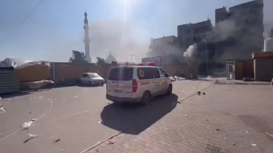 شهداء وجرحى بقصف إسرائيلي على مدرسة للنازحين وسط غزة