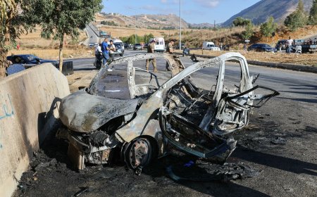 غارة إسرائيلية على سيارة في النبطية تسفر عن قتيلين وعدد من الجرحى