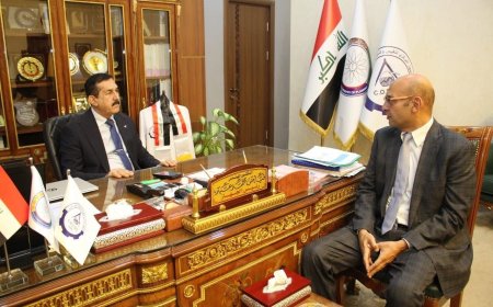 رئيس جهاز التقييس والسيطرة النوعية يبحث مع الملحق التجاري المصري تعزيز التعاون الثنائي