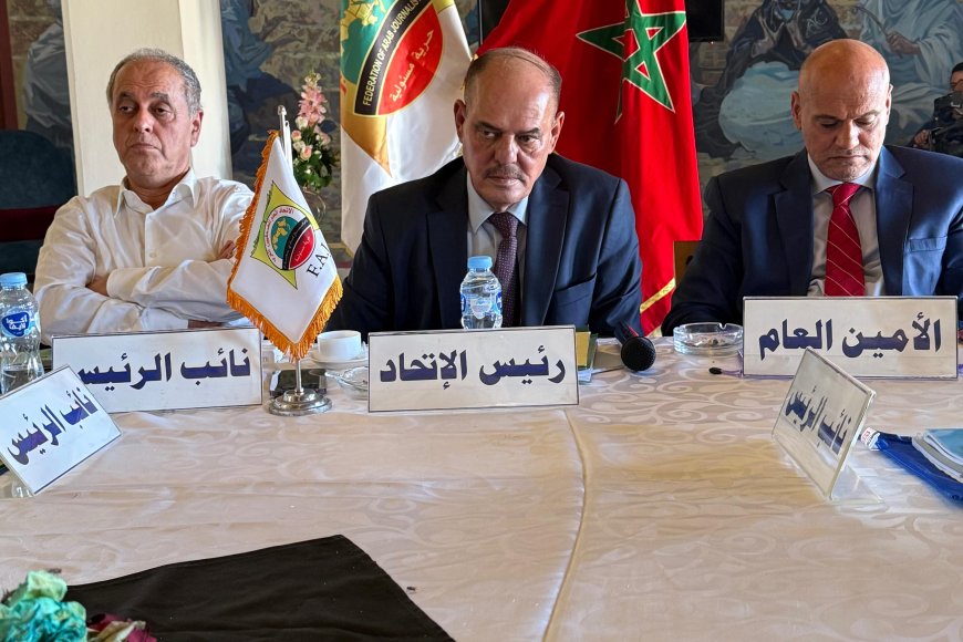 مؤيد اللامي يترأس اجتماعات الأمانة العامة لاتحاد الصحافيين العرب في المغرب ويعلن "بيان العيون"