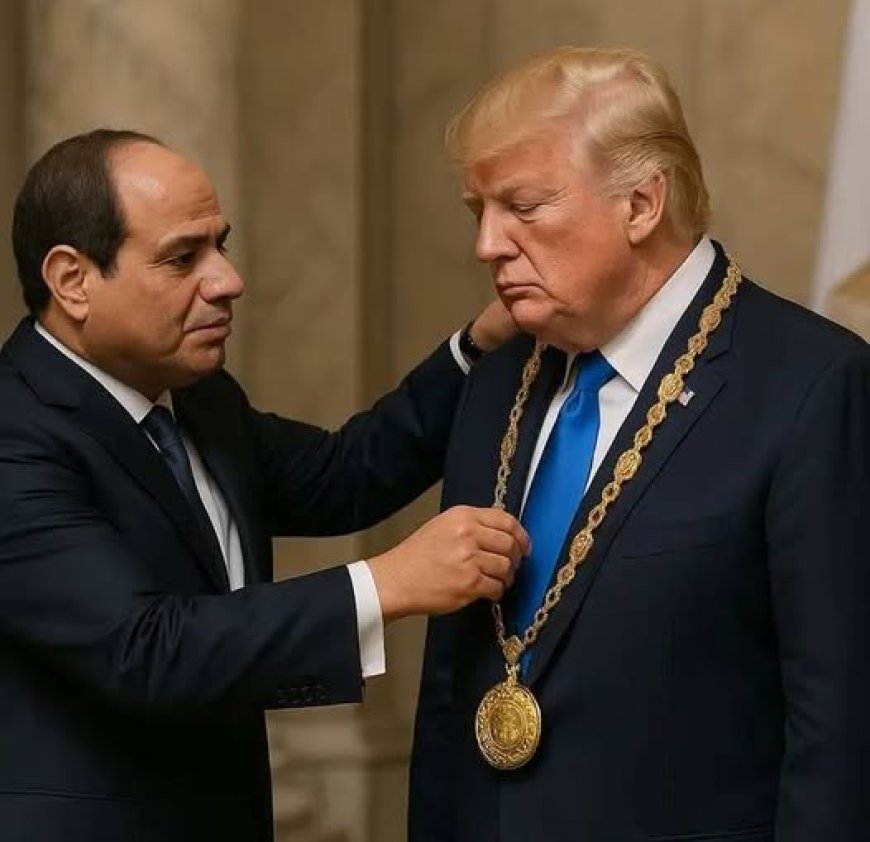 السيسي يمنح ترامب “قلادة النيل” تقديراً لدوره في وقف حرب غزة
