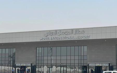 انطلاق أولى الرحلات الداخلية من مطار الموصل الدولي بعد إعادة التأهيل