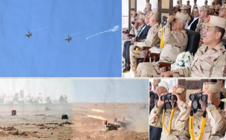 الجيش المصري يستعرض قوته في مناورة واسعة بالذخيرة الحية بالمنطقة الغربية