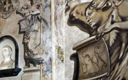 وجه ميلوني على ملاك كنسي يشعل جدلاً واسعاً في روما… ووزارة الثقافة تتدخل