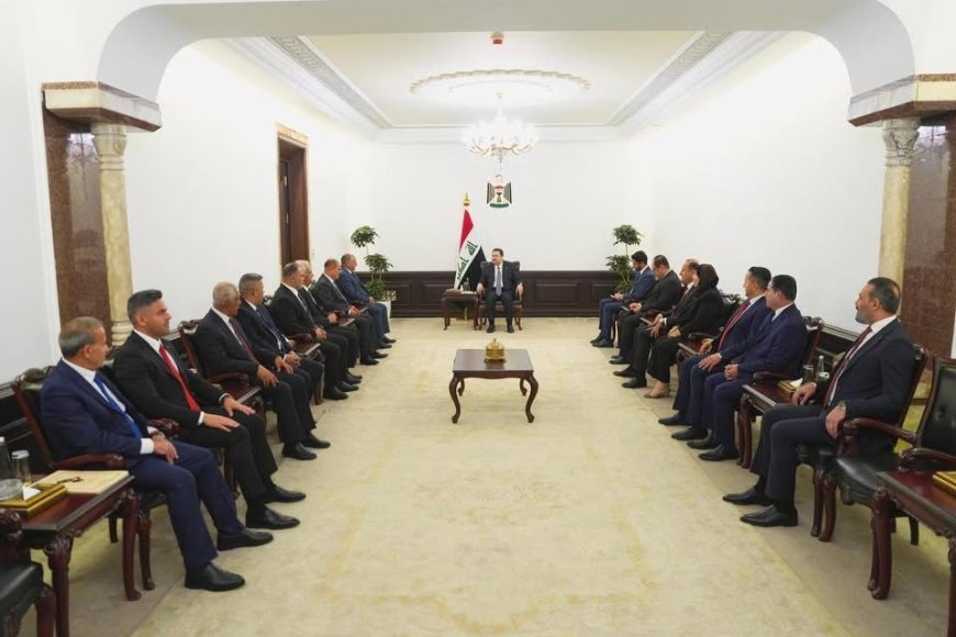 السوداني يستقبل نقيب وأعضاء مجلس نقابة الصحفيين العراقيين الجديد