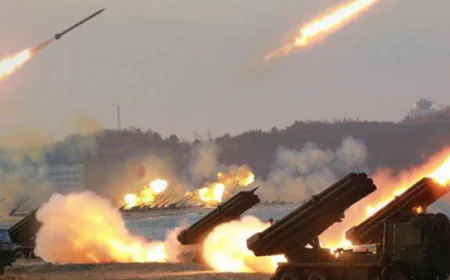 رشقة صاروخية كثيفة.. حزب الله يطلق 100 صاروخ نحو شمال فلسطين المحتلة