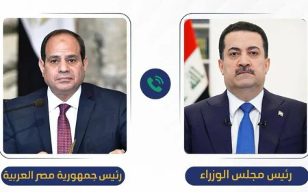 السوداني والسيسي يؤكدان رفض زجّ العراق بالحرب