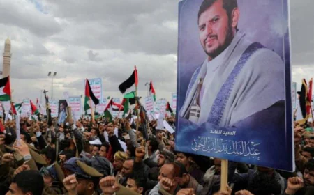 جماعة انصار الله في اليمن تهدد بالتدخل في حال صعدت أمريكا وحلفائها الحرب ضد إيران