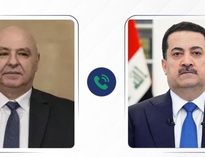 رئيس الوزراء العراقي يؤكد لنظيره اللبناني تداعيات الحرب إقليمياً