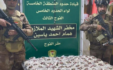 إحباط تهريب نصف مليون حبة مخدرة بالبالونات غرب الأنبار