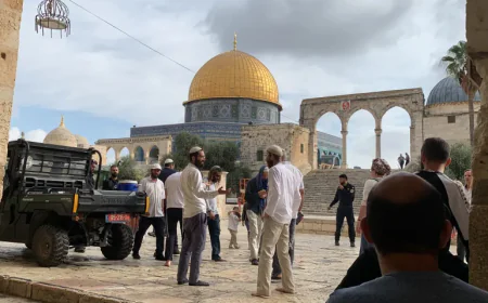 عشرات المستوطنين بقيادة حاخام متطرف يقتحمون المسجد الأقصى