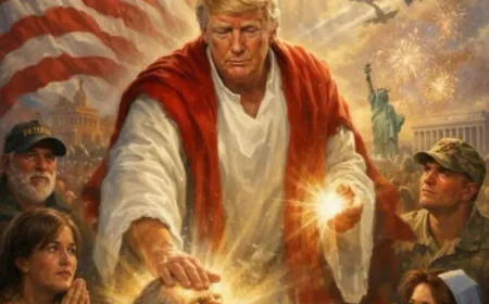 بعد هجومه على بابا الفاتيكان..ترامب ينشر صورة مولدة بالذكاء الاصطناعي له في هيئة يسوع